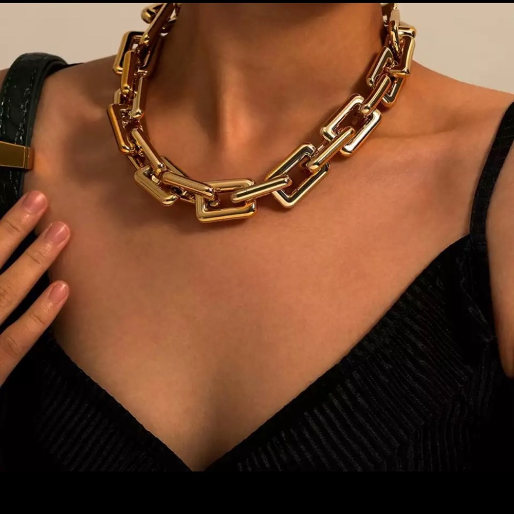 Bottega Chain Link Necklace (silver)